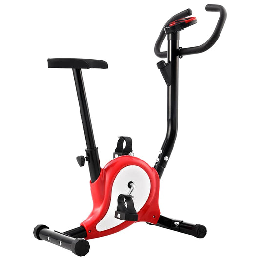 Exercise Bike with Belt Resistance Red