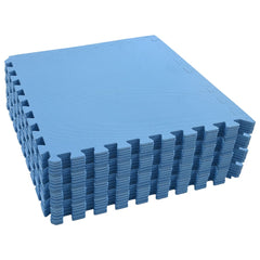 Floor Mats 24 pcs 8.64 ㎡ EVA Foam Blue