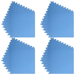 Floor Mats 24 pcs 8.64 ㎡ EVA Foam Blue