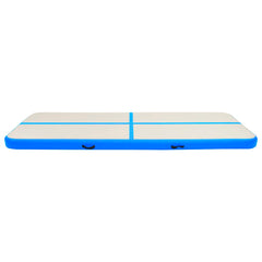 Inflatable Gymnastics Mat with Pump 300x100x15 cm PVC Blue