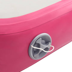 Inflatable Gymnastics Mat with Pump 500x100x15 cm PVC Pink