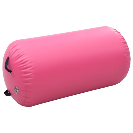 Inflatable Gymnastic Roll with Pump 120x75 cm PVC Pink