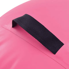 Inflatable Gymnastic Roll with Pump 120x90 cm PVC Pink