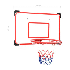 Five Piece Wall Mounted Basketball Backboard Set