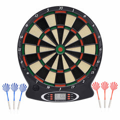 Electric Dartboard with Darts Black Polypropylene