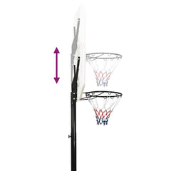 Basketball Stand White 258-363 cm Polyethene