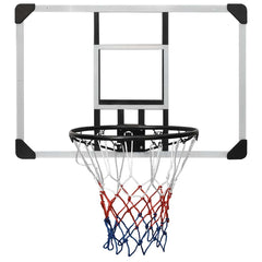 Basketball Backboard Transparent 90x60x2.5 cm Polycarbonate