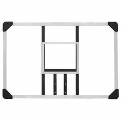 Basketball Backboard Transparent 90x60x2.5 cm Polycarbonate