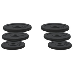 Weight Plates 6 pcs 30 kg Cast Iron