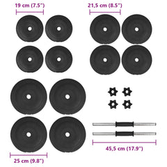 Dumbbell with Plates 40 kg