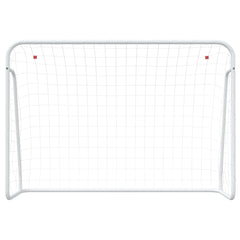 Football Goal with Net White 214x75x152 cm Steel&Polyester