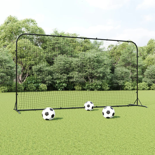 Football Rebounder Net Black 366x90x183 cm HDPE