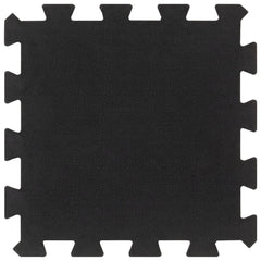 Rubber Floor Tiles 4 pcs Black 16 mm 30x30 cm