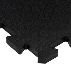 Rubber Floor Tiles 4 pcs Black 16 mm 30x30 cm