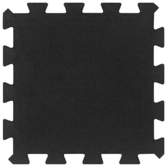 Rubber Floor Tiles 9 pcs Black 16 mm 30x30 cm