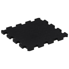 Rubber Floor Tiles 9 pcs Black 16 mm 30x30 cm