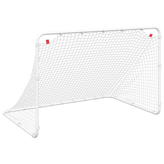 Soccer Goal White 122x81x81 cm Steel