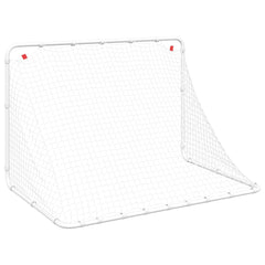 Soccer Goal White 122x81x81 cm Steel