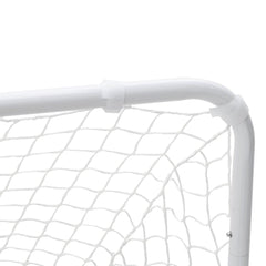 Soccer Goal White 122x81x81 cm Steel