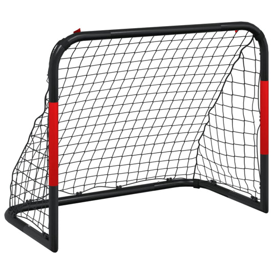 Soccer Goal with Net Red and Black 90x48x71 cm Steel