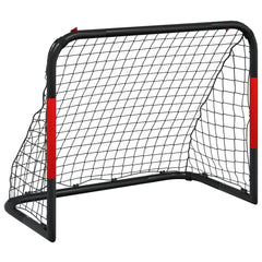 Soccer Goal with Net Red and Black 90x48x71 cm Steel