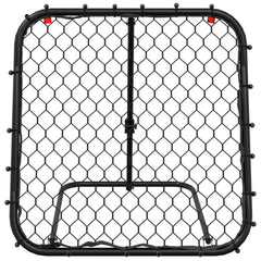 Football Rebounder Adjustable Black 84x73x60-80 cm Steel