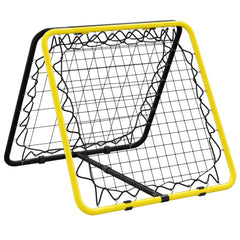 Football Rebounder Double Side Adjustable Yellow and Black Steel