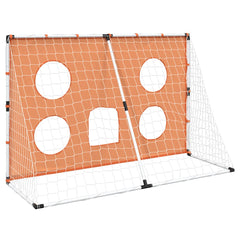 Kids' Football Goal with Targeting Mat and Ball 182x62x118 cm