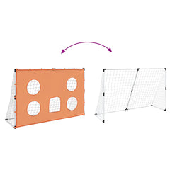 Kids' Football Goal with Targeting Mat and Ball 182x62x118 cm