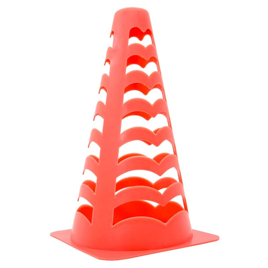 Football Cones 6 pcs Stackable Orange 13x13x22.5 cm