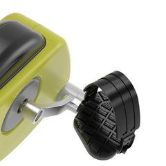 PURE Folding Exercise Bike, Fitness Bicycle Indoor Trainer, 8-Level Magnetic Resistance Adjustable, with LCD Monitor, Pulse Sensor, Yellow