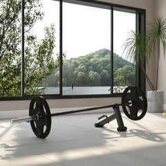 PURE 210cm Barbell Set, Barbell Bar for 5cm Weight Plates for Loading 200kg Weight Plates, for Home Gym Weight Training