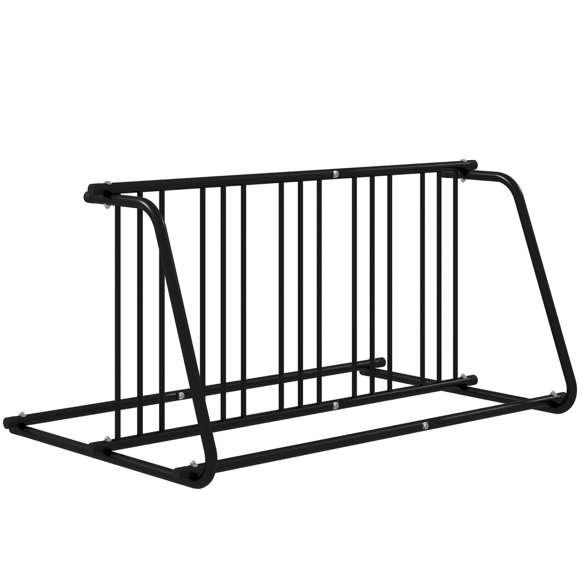 Bike Stand, Double-sided Bike Rack for 6 Bicycles, Bike Floor Stand for Kids/Mountain/Road Bikes, Garage Indoor Outdoor Use