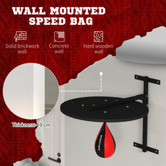 Wall Mounted Speed Bag Platform, Height Adjustable Punching Bag Training Kit