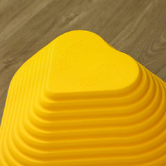 PURE 6-Piece Heart-Shaped Kids Balance Stepping Stones and Motor Skills, Multicoloured