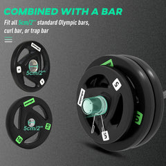 PURE Curl Bar with 30kg Weight Plates, Barbell Bar for 5cm Weight Plates, Home Gym Weight Lifting Bar, 120cm, 58kg