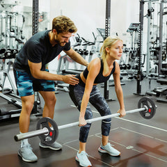 PURE Olympic Weight Plates, 2"/5cm Weight Disc Pair with Tri-Grips, 2 x 2.5kg Dumbbell Plates for Weightlifting and Strength Training Home Gym Fitness Workout, Black