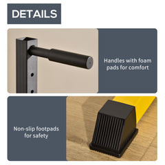 PURE 83.5L x 71.5W x 126H cm Dip Station Chin Up Parallel Bars Pull Up Power Tower Home Gym Workout Bicep Tricep Fitness Equipment Height Adjustable