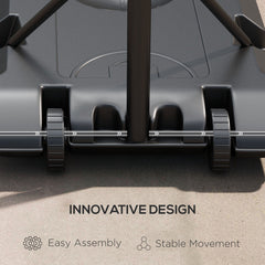 PURE Adjustable Basketball Stand Net System, with Wheels, Enlarged Base, PE, Backboard, 179-209cm