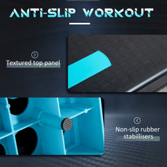 Aerobic Step, 10cm, 15cm & 20cm Height Adjustable Exercise Stepper, Nonslip Step Board Great for Home & Office