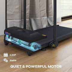 PURE 2.5HP Walking Pad Treadmill, Folding Under Desk Treadmill, Walking Machine, 1-10km/h, with Remote Control
