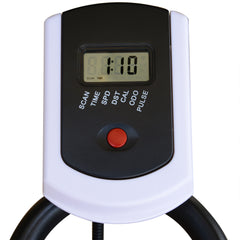 PURE Exercise Bike, Indoor Cycling, with LCD Display, Heart Rate, Sensor - Black