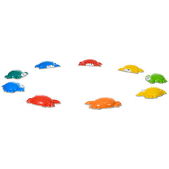 PURE 9PCs Kids Stepping Stones with TPE Anti-Slip Edge, Crab-Designed Balance River Stones, Obstacle Courses, Stackable