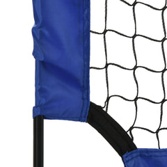 PURE Set of 2 Football Goal Net 6 x 3 ft Foldable Outdoor Sport Training Teens Adults Football with Carrying Bag Blue
