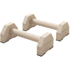 Wooden Parallettes Bars Push up Handles with Non-Slip Base, Calisthenics Equipment for Home Gym Training