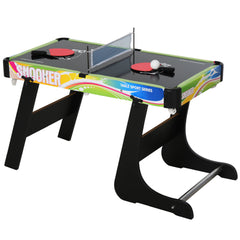 PURE Folding Multi Gaming Table 4 in 1 Hockey, Football Table, Table Tennis, Billiards For Play Fun