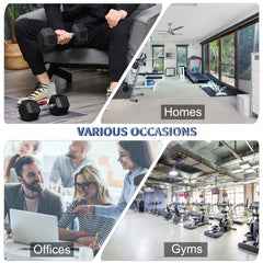 PURE 2x10kg Hex Dumbbells Set Rubber Dumbbells Weight Lifting Equipment Fitness Home Gym