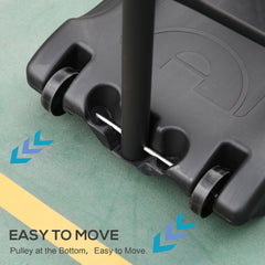 PURE 94-123cm Adjustable Height Basketball Hoop and Stand