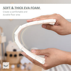 PURE 36Pcs Foldable Baby Foam Play Mat for Kids EVA Soft Jigsaw Floor Tiles Toddler Educational with Alphabet and Numbers Anti-Slip Crawling Learning 31.5 x 31.5