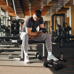 PURE Rubber Dumbbell Set Sports Hex Weight Sets Home Gym Fitness Lift Strength Training Exercise 2 x 5kg, 2 x 6kg, 2 x 8kg